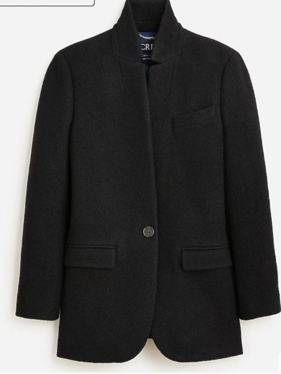 J. Crew Jackets & Blazers - J.Crew Leighton Italian Boiled Wool Black  Blazer Jacket